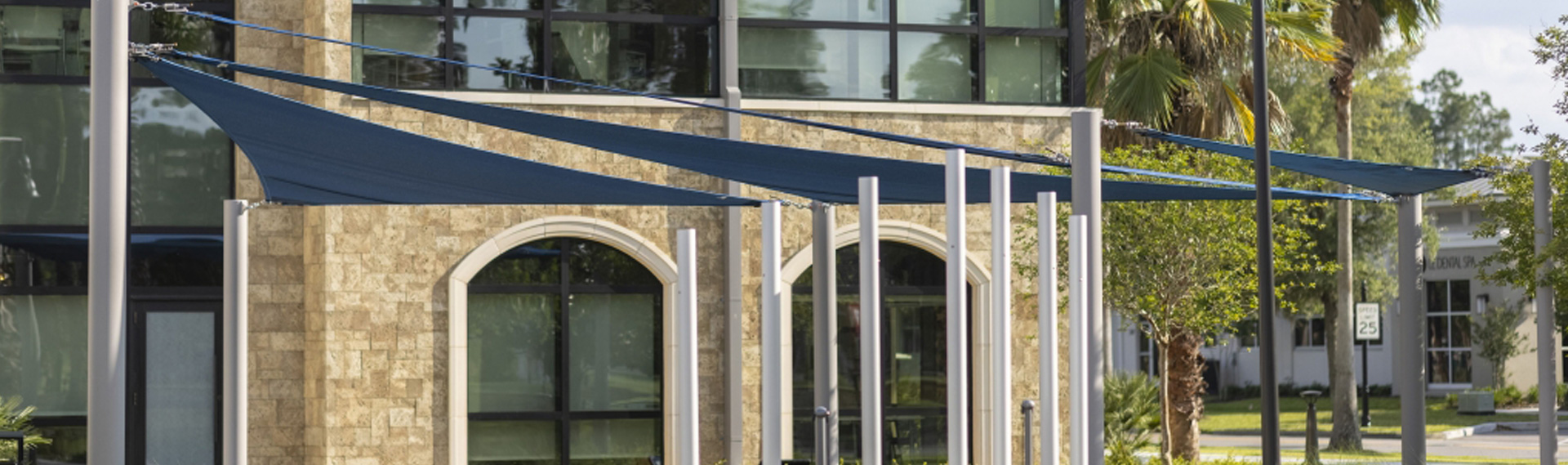 Fully custom-designed shade structures in Annapolis, Maryland and Delaware.