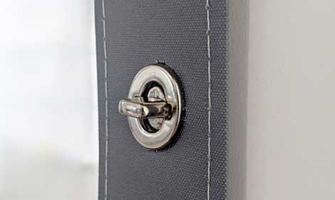 Twist locks for vinyl enclosures are secure fastening mechanisms designed to hold vinyl panels or screens firmly in place while allowing for easy removal or adjustment.